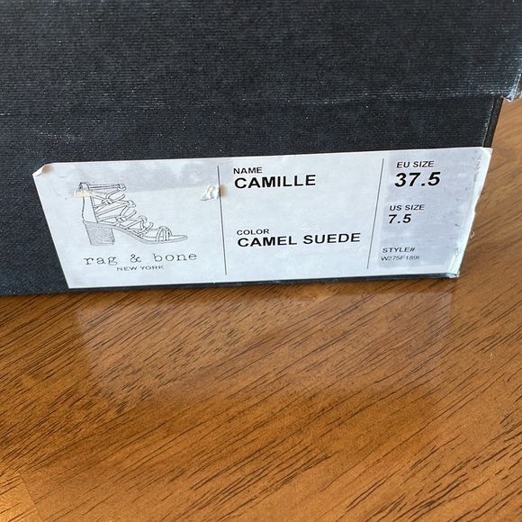 NWT rag & bone Camille suede sandals - Picture 10 of 15